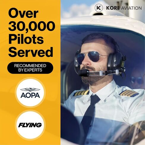 P1 General Aviation Headset for Pilots, and Silicone Gel Ear Seal Replacement for Aviation in Kuwait