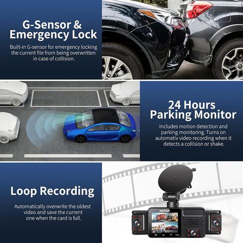 5 Channel Dash Cam 360° View with 5G WiFi & APP Control in Kuwait