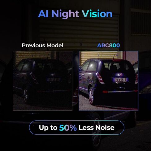THINKWARE ARC800 4K Front and 1080P Rear Dash Cam, Sony STARVIS 2, Dual HDR, AI Night Vision in Parking Mode, 2.3 in Touchscreen, 5GHz Wi-Fi, GPS, 32GB microSD Incl, 512GB Max Capacity in Kuwait