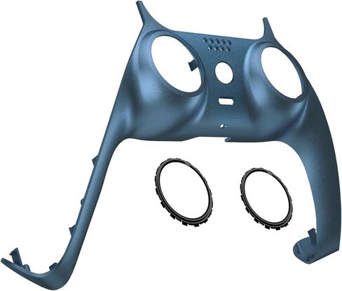 eXtremeRate Metallic Regal Blue Decorative Trim Shell Compatible with p s 5 Controller, DIY Replacement Clip Shell, Custom Plates Cover Compatible with p s 5 Controller with Accent Rings in Saudi Arabia