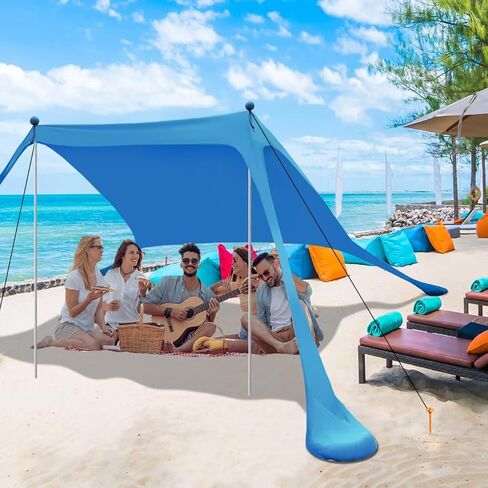 Beach Canopy Beach Tent Sun Shelter 7.5X7.5 FT Beach Shade Canopy in Kuwait