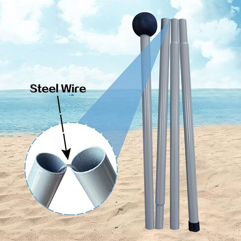 Beach Canopy Beach Tent Sun Shelter 7.5X7.5 FT Beach Shade Canopy in Kuwait