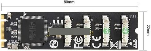 LX0B M.2 B+M to 4‑Port RS232 Serial Adapter Card in Kuwait