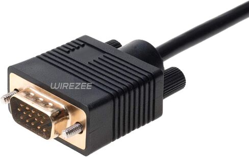 VGA Cable SVGA Super Video Cord Male 15 PIN Wire Monitor 3ft, 6ft,10ft, 15ft, 25ft, 30ft, 50ft, 100ft (10FT) in Kuwait