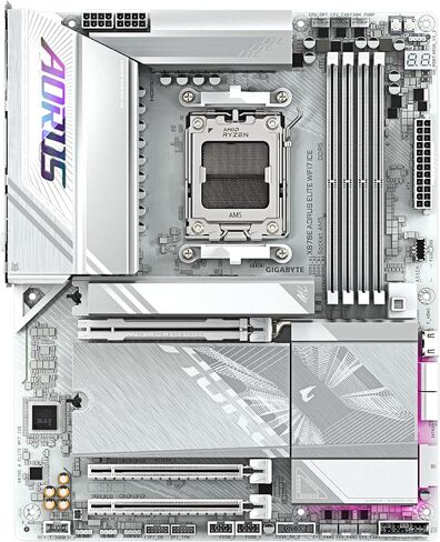 AMD 9950X3D2 Processor with GIGABYTE X870E AORUS Elite WiFi ICE Motherboard in Kuwait