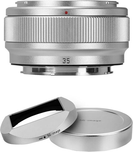 AF35mm F2.2 L Mount Lens and Metal Square Lens Hood Bundle Silver in Kuwait