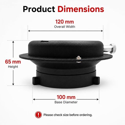 Bowens Mount Extension Ring for Studio Flash & Softbox in Kuwait