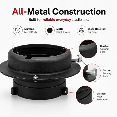 Bowens Mount Extension Ring for Studio Flash & Softbox in Kuwait