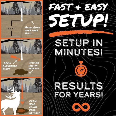 HODAG HempScent Rope System & Sweet November Rut Scent Bundle in Kuwait
