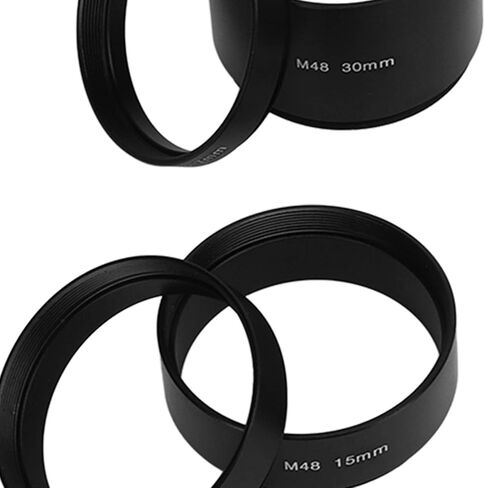 8Pcs Length Extension Tube Kit, Aluminum Alloy M48 X 0.75 Astronomical Extension Tube Kit 3 5 7 10 12 15 20 30mm Extending for Astronomical Telescope Photography in Kuwait