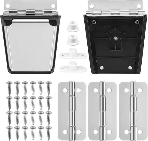 Cooler Stainless Steel Hinge & Latch Replacement for Igloo, Ice Chest Hinges, Latch Posts, and Screws, Cooler Hinges Replacement Parts in Kuwait