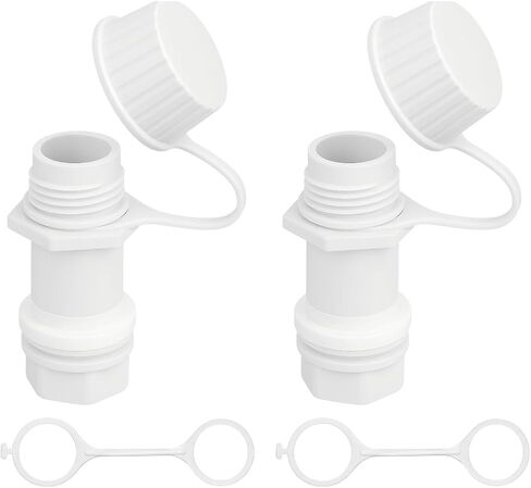 2 Pack Cooler Drain Plug Replacement Kit for Igloo,Ice Chest Drain Plug with Tethered Caps for Igloo 50-165 Qt Coolers,Cooler Accessories Replace Part in Kuwait