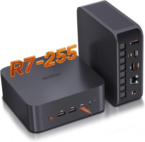 Reatan Oculink Gaming Mini PC, Ryzen 7 255(up to 4.9GHz) Barebone Mini PC in Kuwait