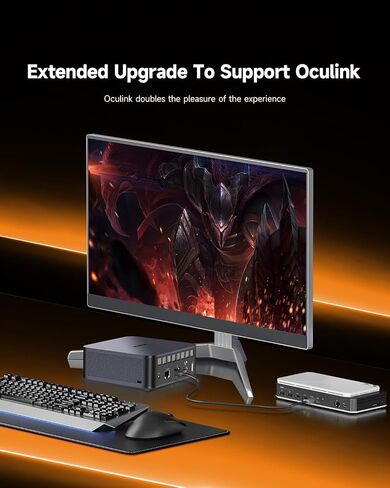 Reatan Oculink Gaming Mini PC, Ryzen 7 255(up to 4.9GHz) Barebone Mini PC in Kuwait