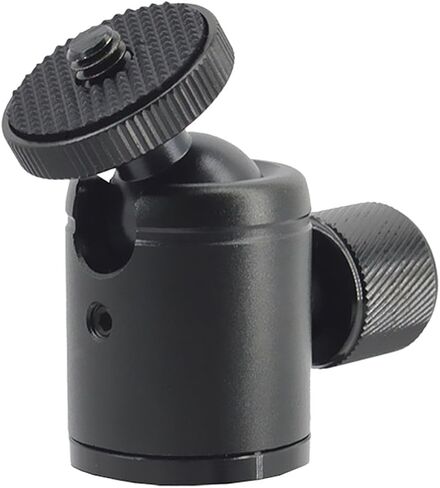 Mini Ball Head Flash Bracket Holder Mount with 1/4 Inch Screw for Camcorder and Speaker, Aluminum Alloy Material, Smooth Movement, Widely Use for Desktop Tripod Photography in Kuwait