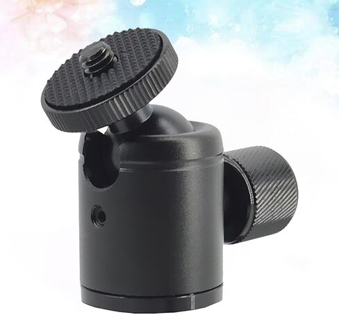 Mini Ball Head Flash Bracket Holder Mount with 1/4 Inch Screw for Camcorder and Speaker, Aluminum Alloy Material, Smooth Movement, Widely Use for Desktop Tripod Photography in Kuwait