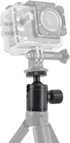 Mini Ball Head Flash Bracket Holder Mount with 1/4 Inch Screw for Camcorder and Speaker, Aluminum Alloy Material, Smooth Movement, Widely Use for Desktop Tripod Photography in Kuwait