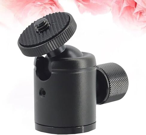 Mini Ball Head Flash Bracket Holder Mount with 1/4 Inch Screw for Camcorder and Speaker, Aluminum Alloy Material, Smooth Movement, Widely Use for Desktop Tripod Photography in Kuwait