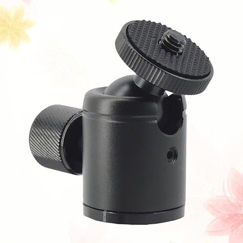 Mini Ball Head Flash Bracket Holder Mount with 1/4 Inch Screw for Camcorder and Speaker, Aluminum Alloy Material, Smooth Movement, Widely Use for Desktop Tripod Photography in Kuwait