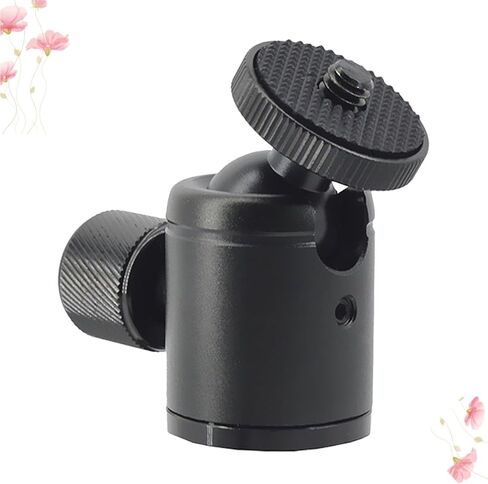 Mini Ball Head Flash Bracket Holder Mount with 1/4 Inch Screw for Camcorder and Speaker, Aluminum Alloy Material, Smooth Movement, Widely Use for Desktop Tripod Photography in Kuwait