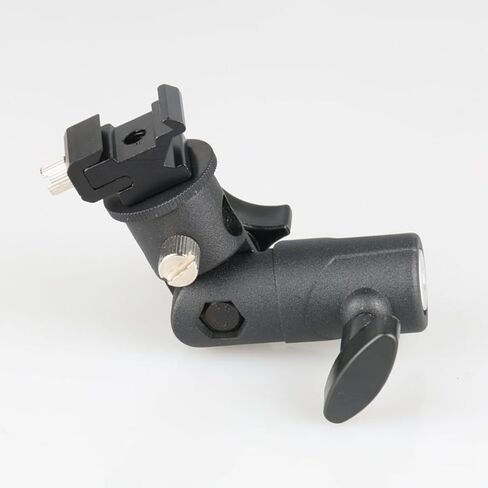 Adjustable Flashlight Bracket Holder for Photography, Aluminum Alloy and Abs Material, Securely Hold Equipment with 3/8 and 1/4 Screw Mounts, Compatible with Light Stand Umbrella in Kuwait