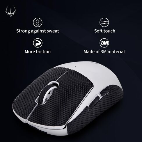 HOTLINEGAMES New 2.0 DIY Version Mouse Anti Slip Grip Tape for Gaming Mouse Skins,Sweat Resistant,Cut to Fit,Easy to Apply,Professional Mice Upgrade Kit in Kuwait