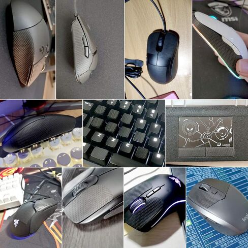 HOTLINEGAMES New 2.0 DIY Version Mouse Anti Slip Grip Tape for Gaming Mouse Skins,Sweat Resistant,Cut to Fit,Easy to Apply,Professional Mice Upgrade Kit in Kuwait