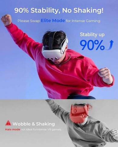 Aubika New Hybrid VR Head Strap for Meta Quest 3/3S, 2-1 Halo Elite Mode in Kuwait