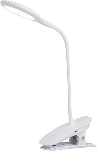 2X LED Reading Light with Clip - USB Rechargeable S, 20 Flexible Neck Lamp, Clamp Desk Lamps for Bed Headboard in Kuwait