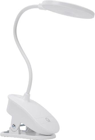 ASHATA Clip On Reading Lamp, USB Rechargeable, 360° Flexible Gooseneck in Kuwait
