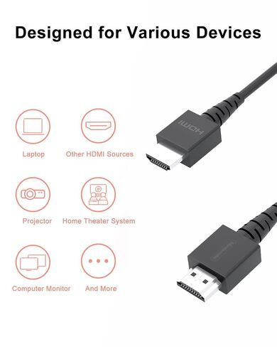 HDMI Cable 4K@60Hz Compatible with Nintendo Switch 2/OLED Wii, 5ft Cord in Kuwait