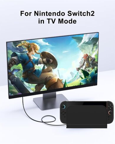 HDMI Cable 4K@60Hz Compatible with Nintendo Switch 2/OLED Wii, 5ft Cord in Kuwait