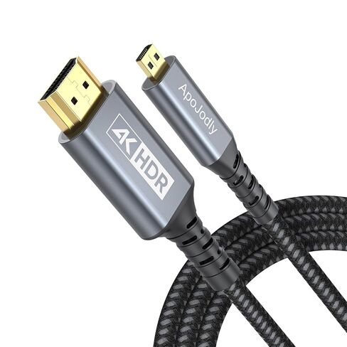 Micro HDMI to HDMI Cable 10FT 4K@60Hz Micro HDMI Cable 18Gbps HDR in Kuwait