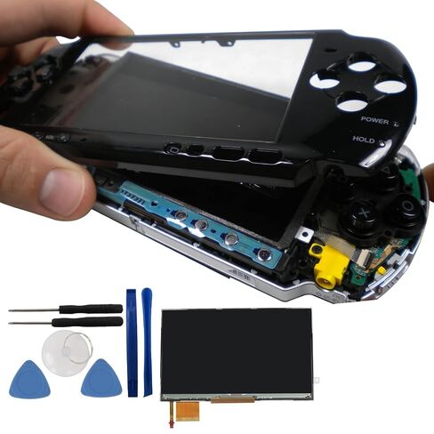 Suifaqi [Upgraded] 4.3 Inch LCD Replacement Screen with Backlight & Tool Compatible with Sony PSP 3000 3001 Slim in Kuwait