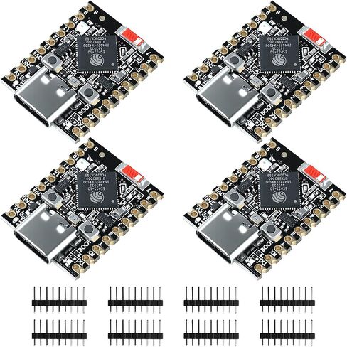 Aideepen 4-Pcs ESP32-S3 Mini Development Board, ESP32-S3 Dual-Core WiFi + Bluetooth 5.0 IoT Dev Kit, USB-C, 240MHz MCU, 2.4GHz Wireless Module, Low Power Embedded Board (No Soldered Header) in Kuwait