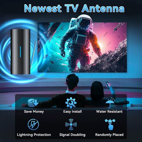 2026 Upgraded TV Antenna for Smart TV Indoor Outdoor with Amplifier in Kuwait
