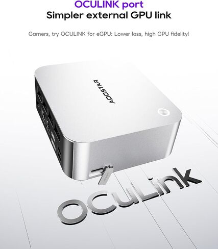 AOOSTAR MACO 470 Mini PC, AMD Ryzen AI 9 HX 470, 32GB LPDDR5-8000 RAM, No SSD, Radeon 890M, OCuLink, Dual USB4, Triple M.2, Dual 2.5G LAN, WiFi 7 in Kuwait