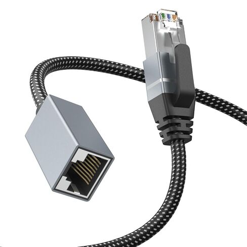 Orbram Cat6 Ethernet Extension Cable 6FT Bundle with Cat 8 Ethernet Cable 10FT Nylon Braided in Kuwait