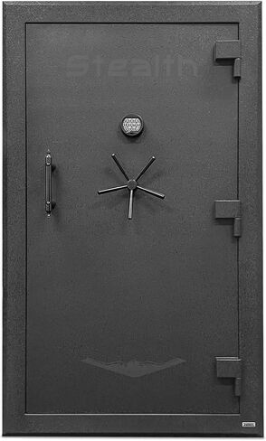 Stealth Premier PR50 Gun Safe Fits 50 Rifles & Pistols, Built Extremely Heavy Duty, 90 Minutes of Fire Protection, Premium Door Panel Organizer, LED Light Kit, Internal Power, California DOJ Approved in Kuwait