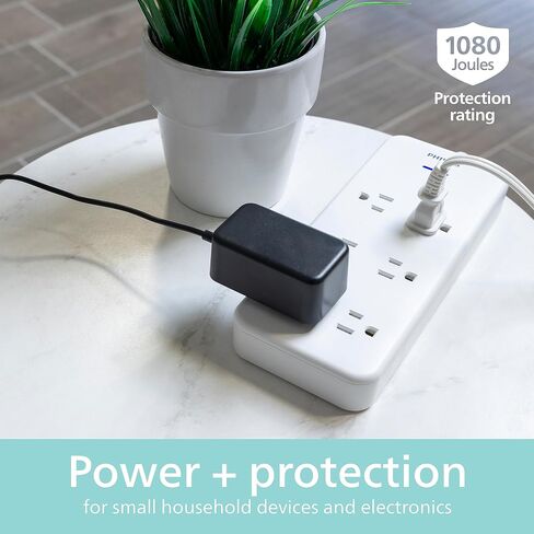 Philips Surge Protector Power Strip, 8 Ft Long Braided Extension Cord in Saudi Arabia