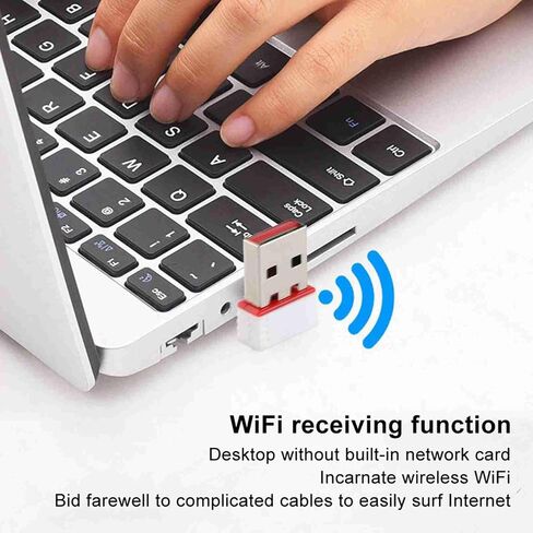 Wireless Dongle Adapter with Strong System Compatibility Easy to Carry for XP Desktop in Kuwait