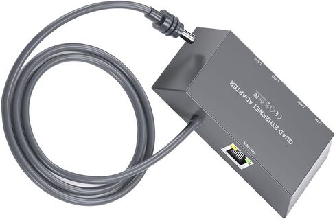 4 Port Ethernet Adapter, Reliable Performance, Plug and Play Gigabit Ethernet Design for Multiple Devices in Kuwait