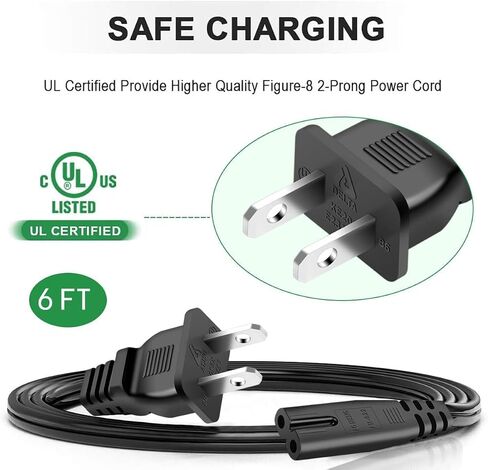 2 Prong Power Cord for JBL Boombox 3 III Portable Speaker, JBL PartyBox in Kuwait