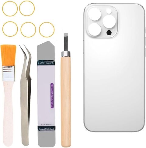 Back Covers Glass Replacement Compatible with iPhone 16 Pro Max 6.9 inches All Carriers with Professional Tool Set (White) in Kuwait