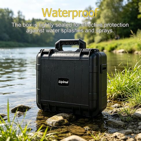 Fishing Reels Storage Case,Tackle Accessories Storage Handcase,Black,Medium in Kuwait