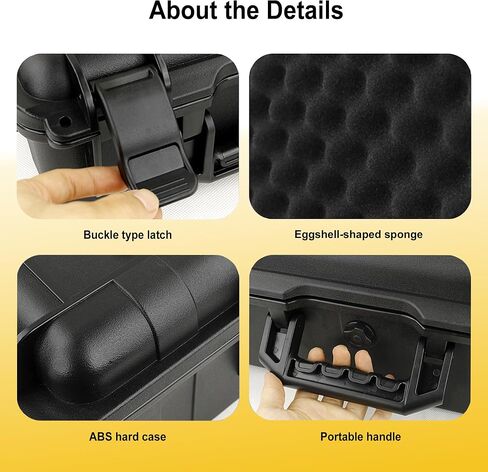Fishing Reels Storage Case,Tackle Accessories Storage Handcase,Black,Medium in Kuwait