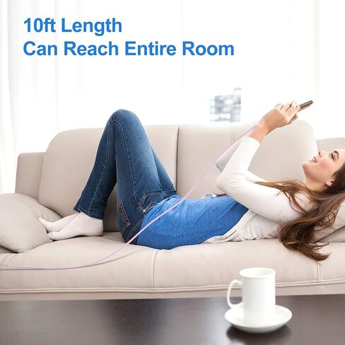iPhone Charger, [Apple MFi Certified] 3Pack 10FT USB A Cable for Long Charger Cable, Fast iPhone Charging Cord Compatible with with iPhone Xs Max/XS/XR/X/8/7/6S/6/Plus/SE/iPad(Rose Gold) in Kuwait