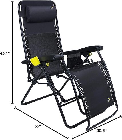 GCI Outdoor FreeForm Zero Gravity Chair, Black in Kuwait