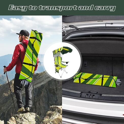 Camping Chair with Canopy Shade, Portable Folding Chair in Kuwait