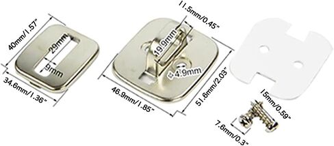 Security Base Plate for Cable Locks Metal Notebook Computer Fixing Square Fixed Board with Hole for Laptop Desk Mount Accessory for Cable Locks Square Fixed with Hole for Laptop in Saudi Arabia